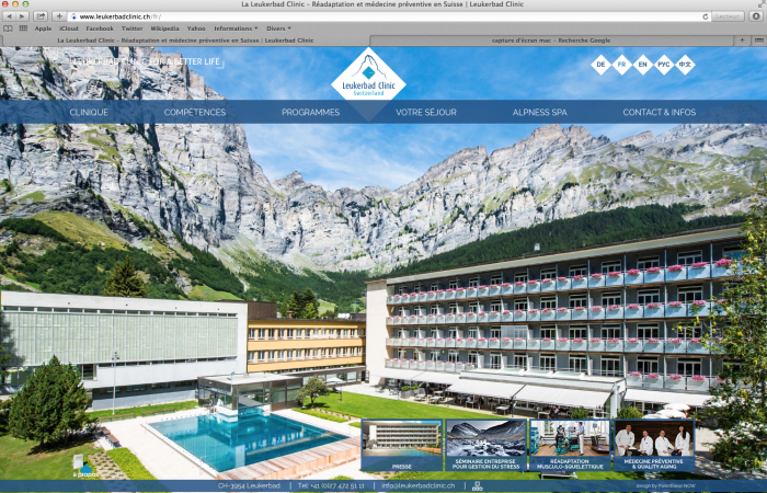 Home page Leukerbad Clinic